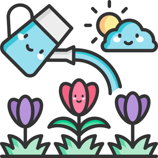 Watering watering plants gardening icon