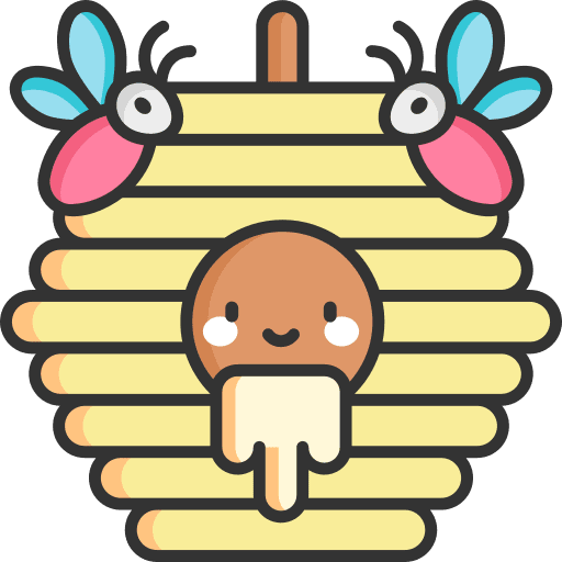 Bee hive spring insects honey icon