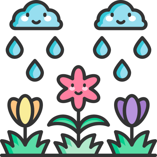 Raining rain clouds cloud icon