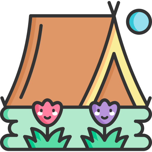 Tent spring holidays tent icon