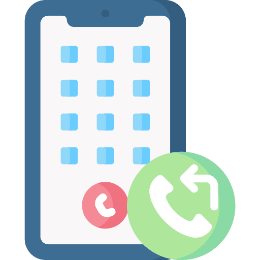 Call back communications call back telephone call icon