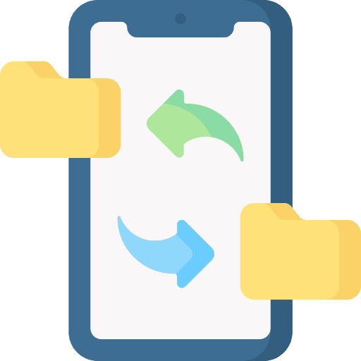 File transfer data folder exchange icon