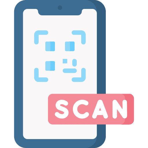 Qr scan app ui mobile icon