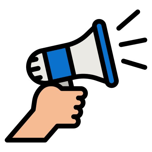 Promotion shout communication announcement icon