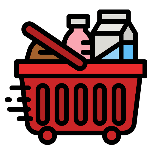 Online shopping shopping basket shopping cart food icon
