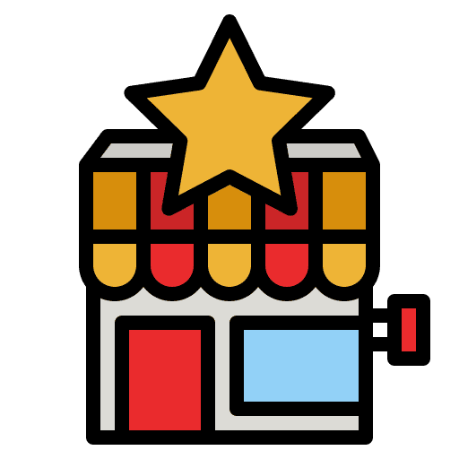 Recommended star recommended star rate commerce and shopping icon