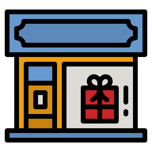 Shop shop commerce and shopping architecture and city icon