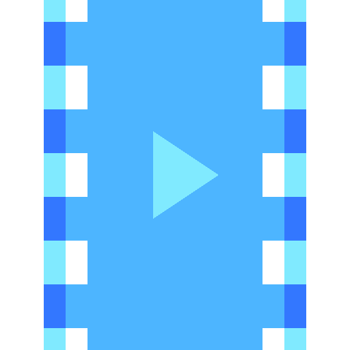 Video clip play button social media website icon