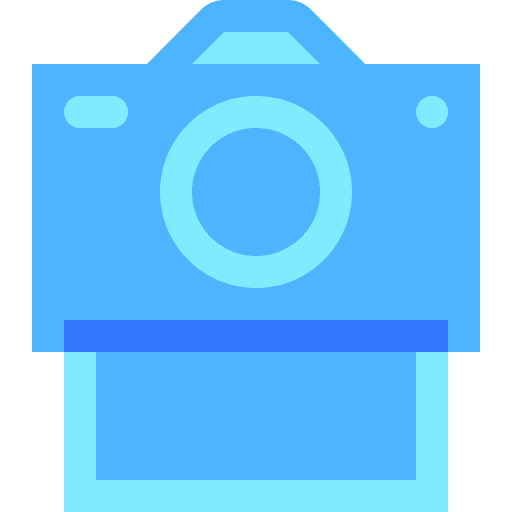 Photo camera film camera hobbies and free time electronics icon