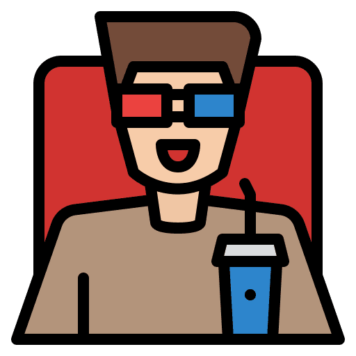 Watch movie movie film watching icon