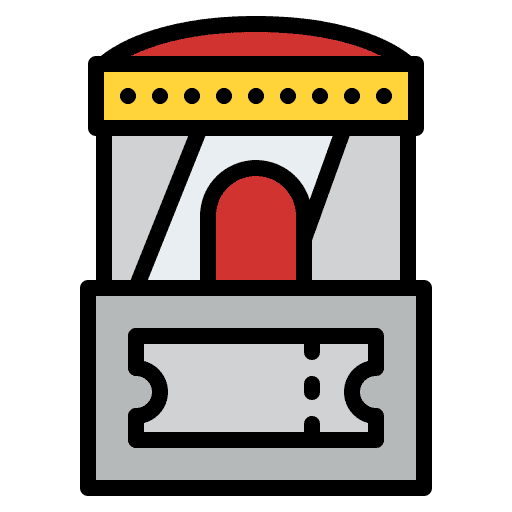 Box office film filming architecture and city icon