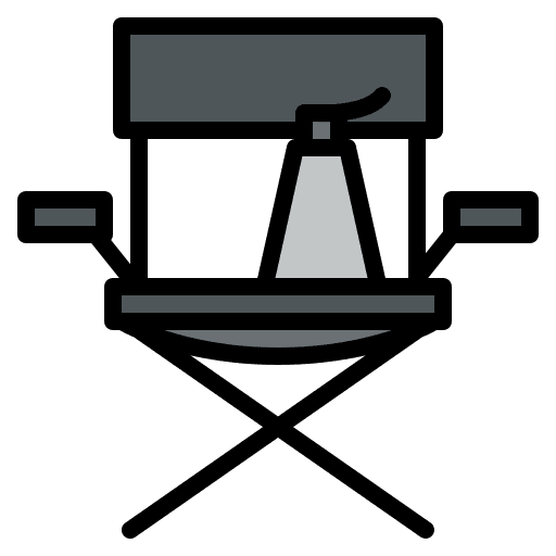 Director chair art director furniture and household chair icon