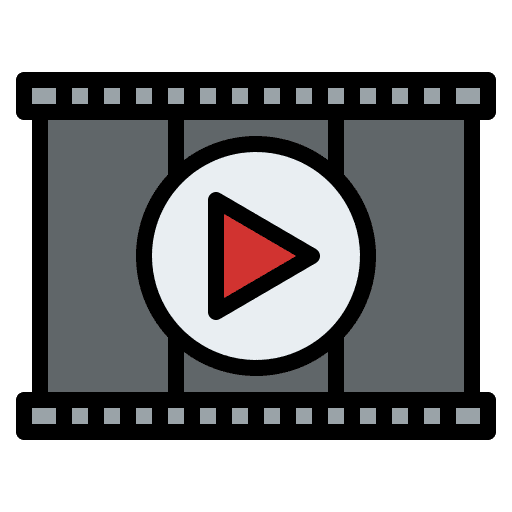 Movie cinema entertainment video icon
