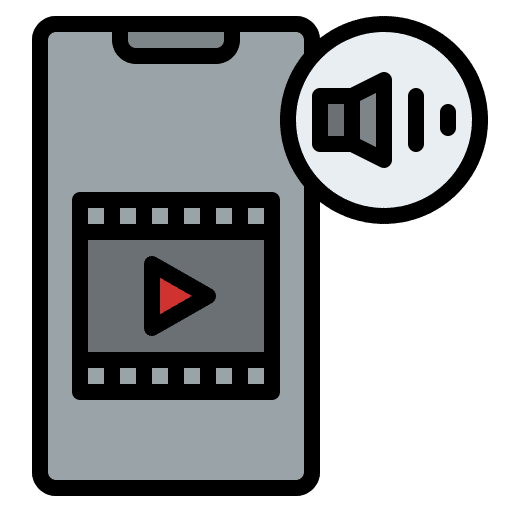 Movie player music and multimedia film movie icon