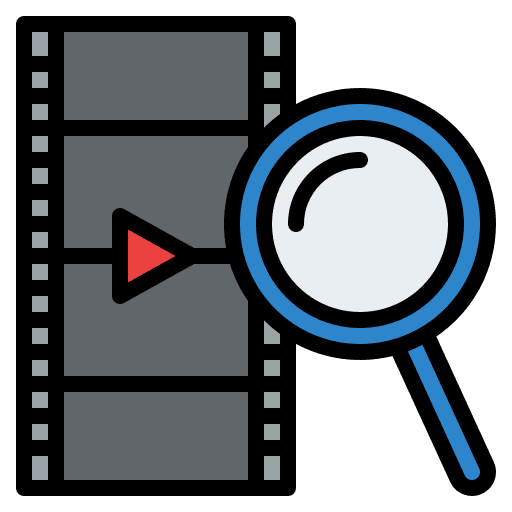 Searching cinema searching entertainment icon