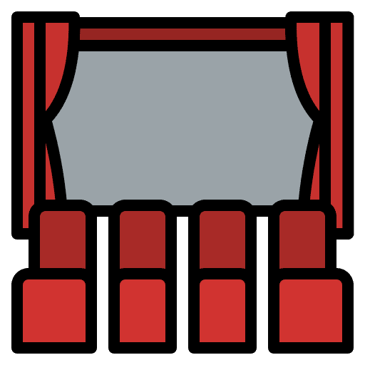 Cinema film filming movie theater icon