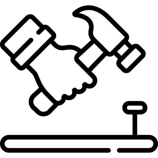 Hammer improvement hand hammer icon