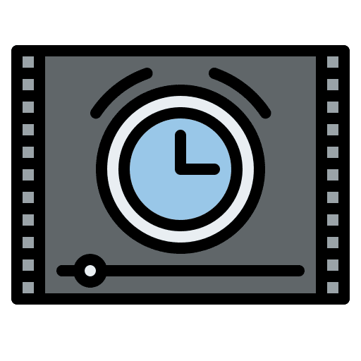 Timing filming timing film icon