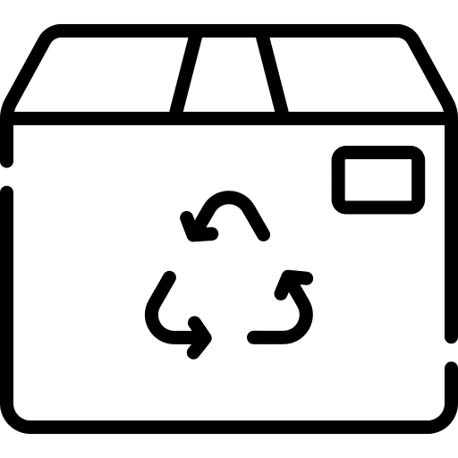 Cardboard cardboard package recycle icon