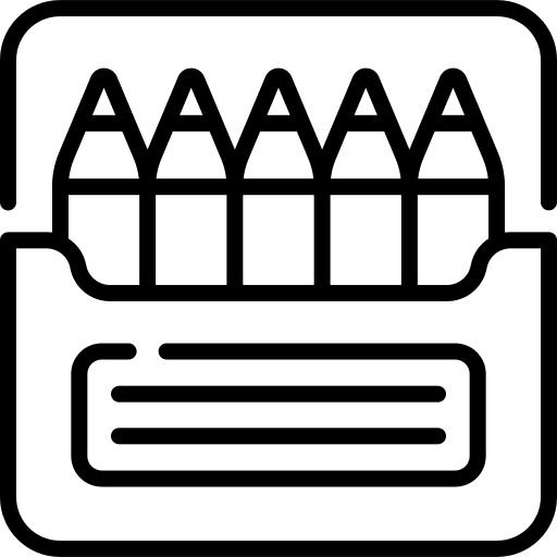 Crayons crayons school education icon