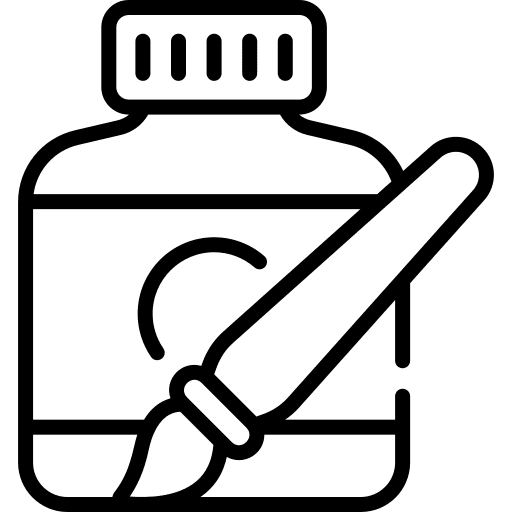 Ink cultures art and design writing icon