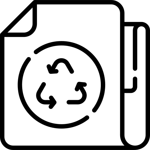 Recycled paper recycled paper white paper paper icon