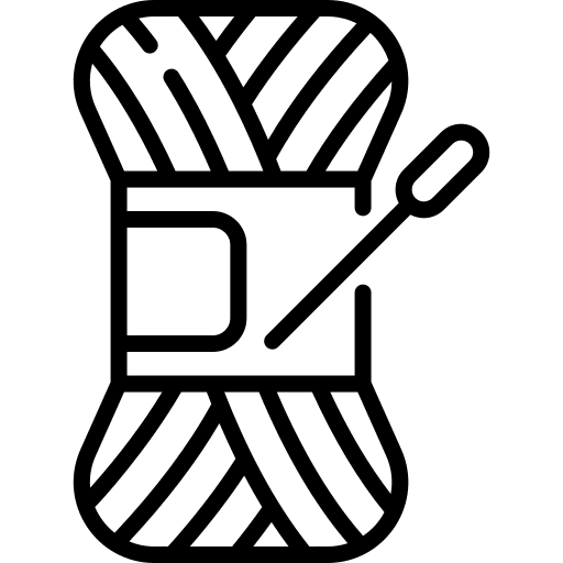 Yarn ball needle hobbies and free time yarn ball icon