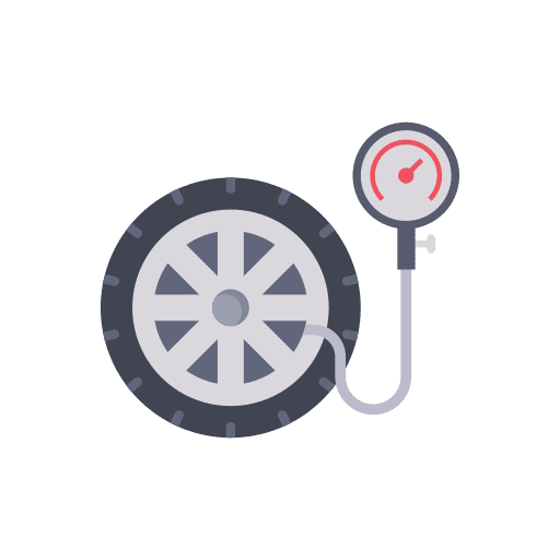 Air pump wheel inflate air pump icon