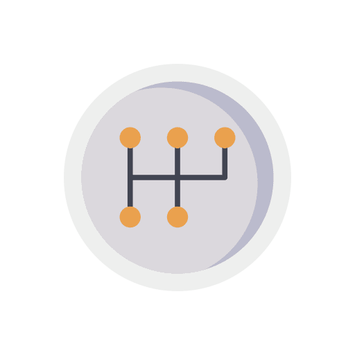 Car car gear manual icon