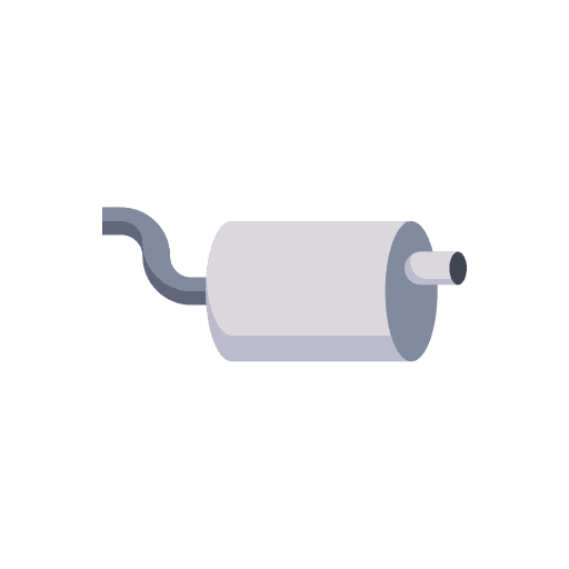 Exhaust pipe exhaust pipe transportation car icon