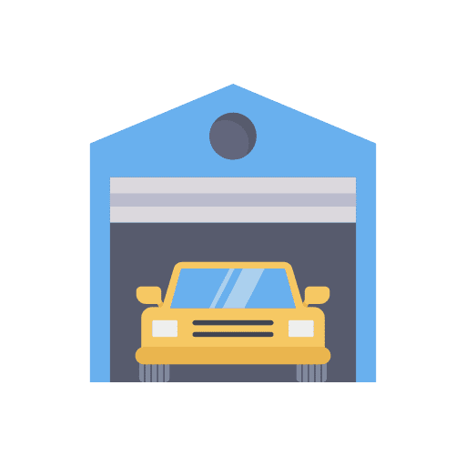 Garage shop workshop garage icon