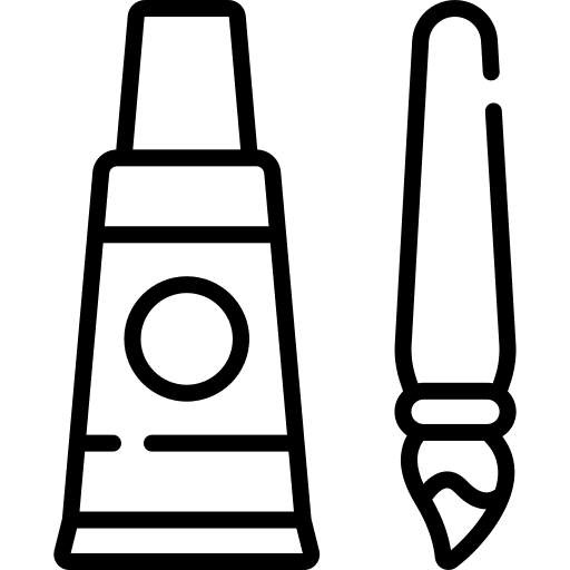 Watercolor painting watercolor art icon