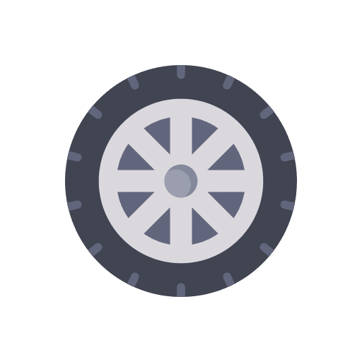 Wheel transportation tire rim icon