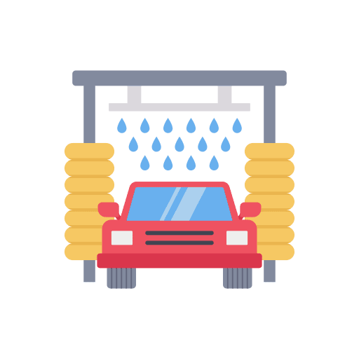Car wash cleaning transportation car icon