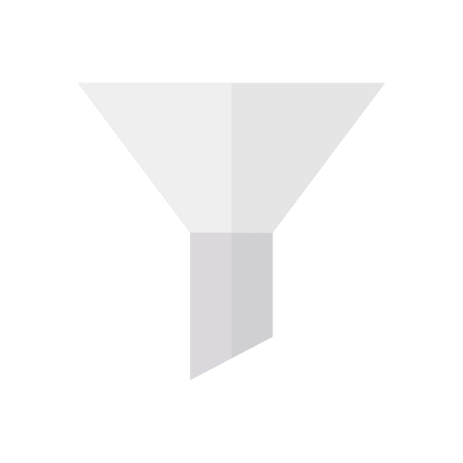 Funnel filter tool filtering icon