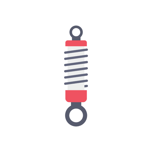 Shock shock suspension spring icon