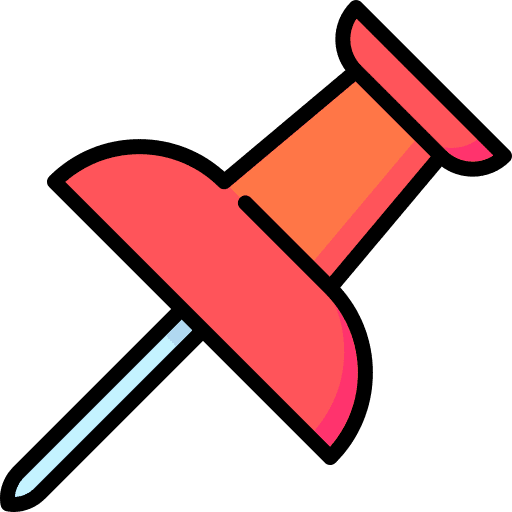 Push pin push pin miscellaneous school material icon