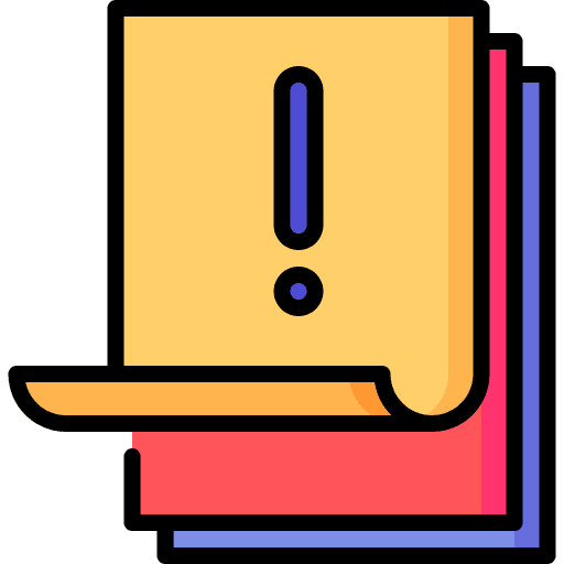 Sticky notes reminder office material sticky notes icon
