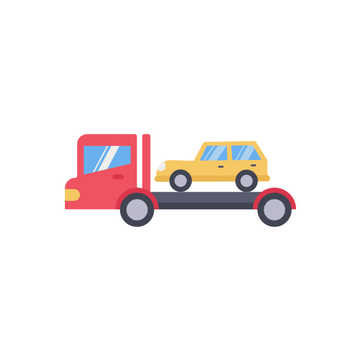 Truck car garage transportation icon