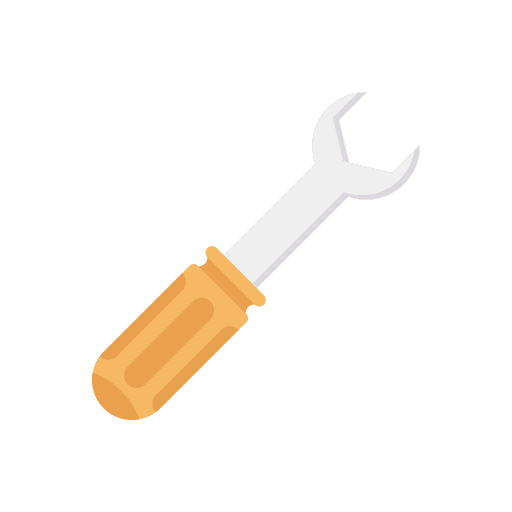 Wrench tools and utensils construction and tools repair icon