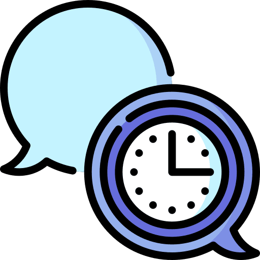 Coordination manager team clock icon