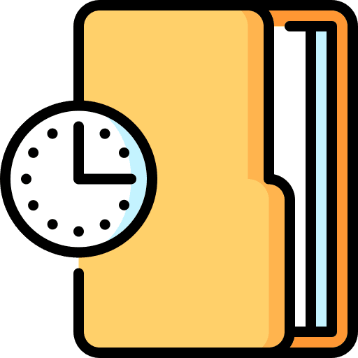 Files file priority time and date icon