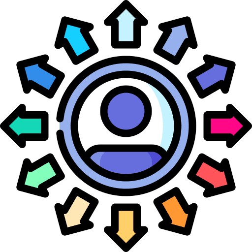 Multitasking user ability productivity icon