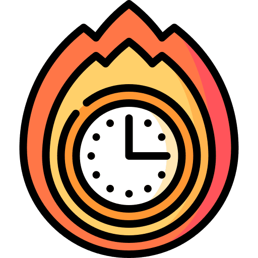 Overdue clock rush overdue icon