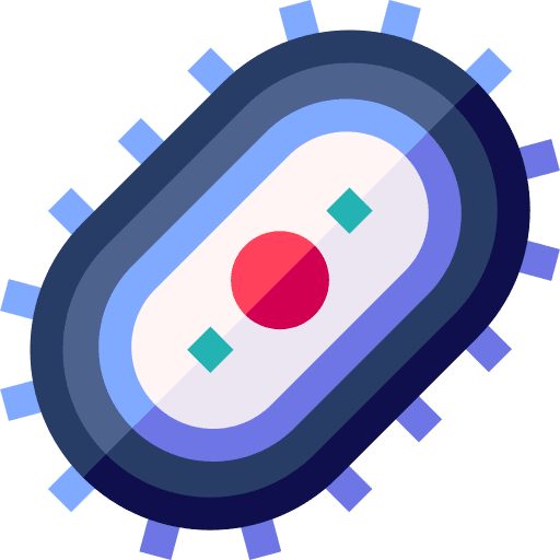 Bacteria healthcare and medical microbe bacterium icon
