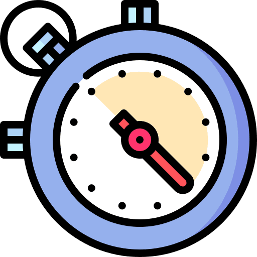 Stopwatch chronometer time management clock icon
