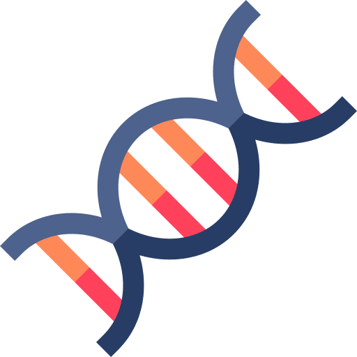 Dna science dna education icon