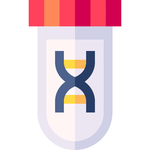 Test tube structure deoxyribonucleic acid genetic icon