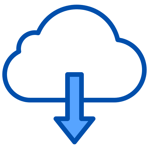 Cloud cloud download seo and web icon