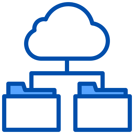 Cloud cloud storage seo and web connection icon
